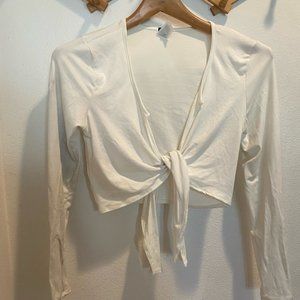 Cropped Long Sleeve Cover up